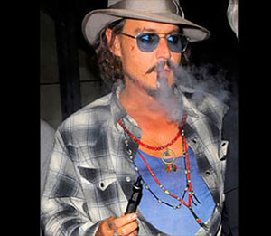 Johnny Depp e cig